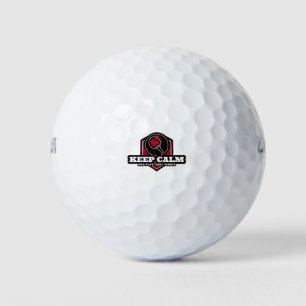 Balles De Golf Restez Calme Et Jouez Au Tennis De Table
