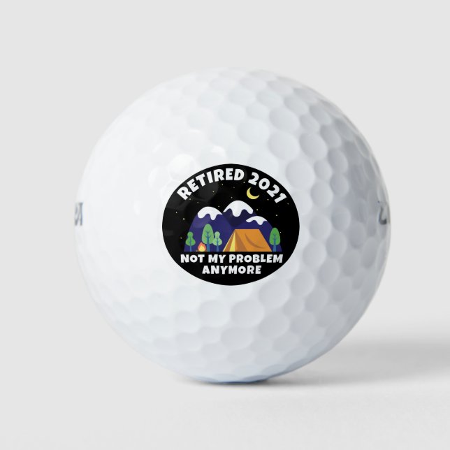 Balles De Golf Retraité 2021 - Plus de problème - Camping (Devant)
