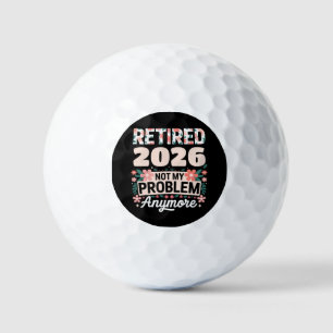 Balles De Golf Retraité 2026 Plus Mon Problème Rose Femmes