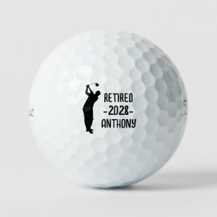 Balles De Golf Retraite Golfer Anniversaire retraité heureux retr