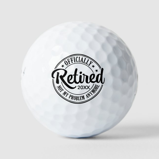 Balles De Golf Retraité officiellement (Devant)