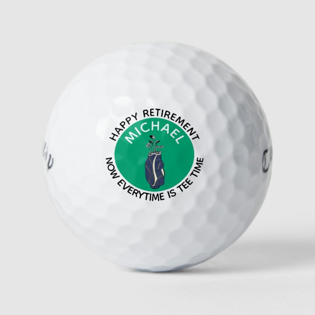 Balles De Golf Retraite personnalisée (Devant)