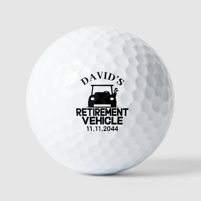 Balles De Golf Retraite personnalisée - Funny Panier de golf pers (Recto)