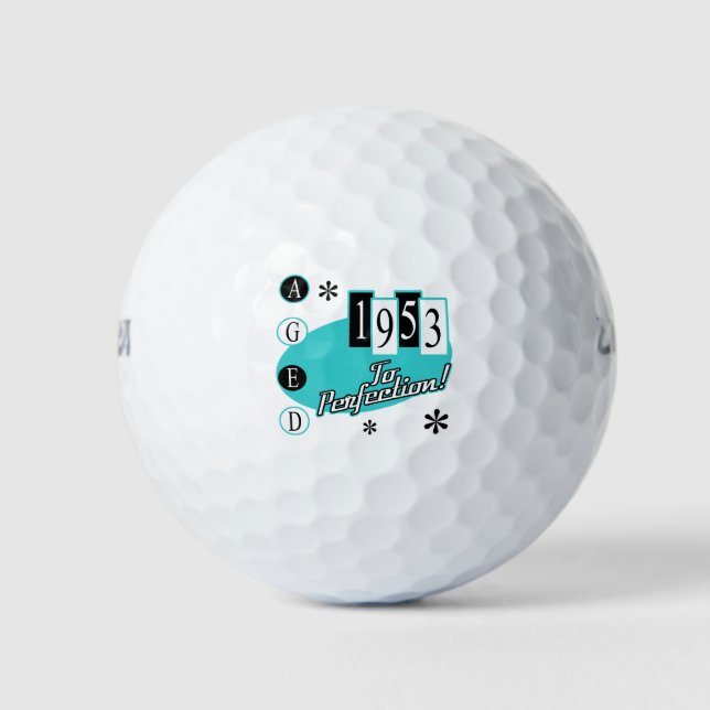 Balles De Golf Retro 1953 70e anniversaire (Devant)