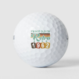 Balles De Golf Retro 60th Birthday 1962
