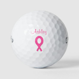 Balles De Golf Ribbon rose Cancer du sein 4Ashley