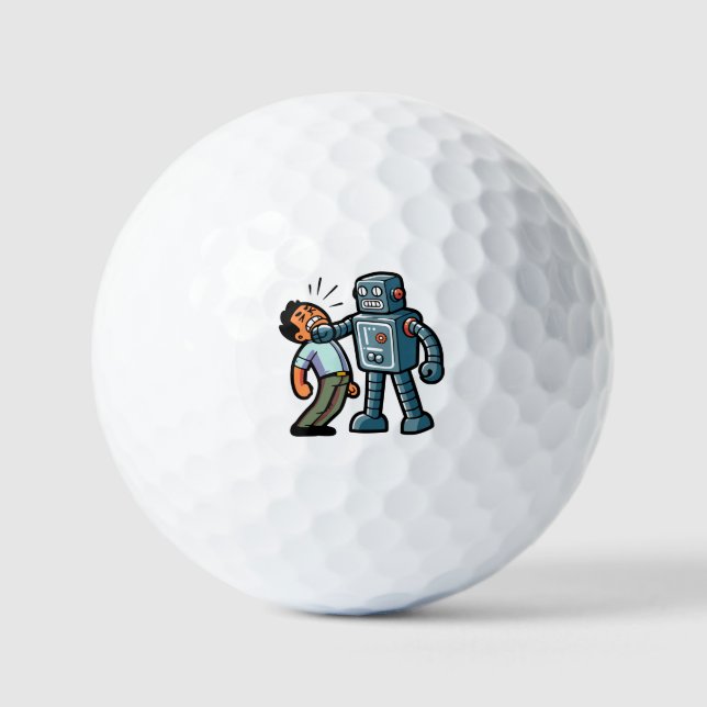 Balles De Golf Robot en colère (Recto)