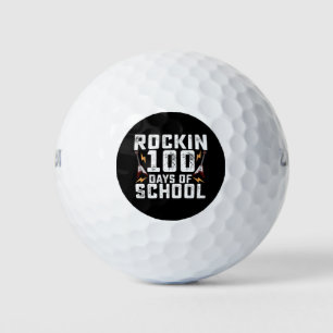 Balles De Golf Rockin 100 jours de l'école Rock Guitare Vintage