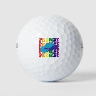 Balles De Golf Rodéo fiéro Salut Cowboy Cowgirl LGBTQ Western