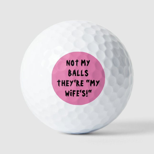 BALLES DE GOLF ROSE, AMUSANT POUR LUI (Recto)