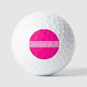 Balles De Golf Rose et rose chaud personnalisé