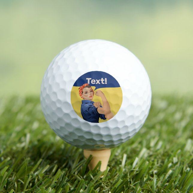 Balles De Golf Rosie the Riveter (T-shirt Insitu)