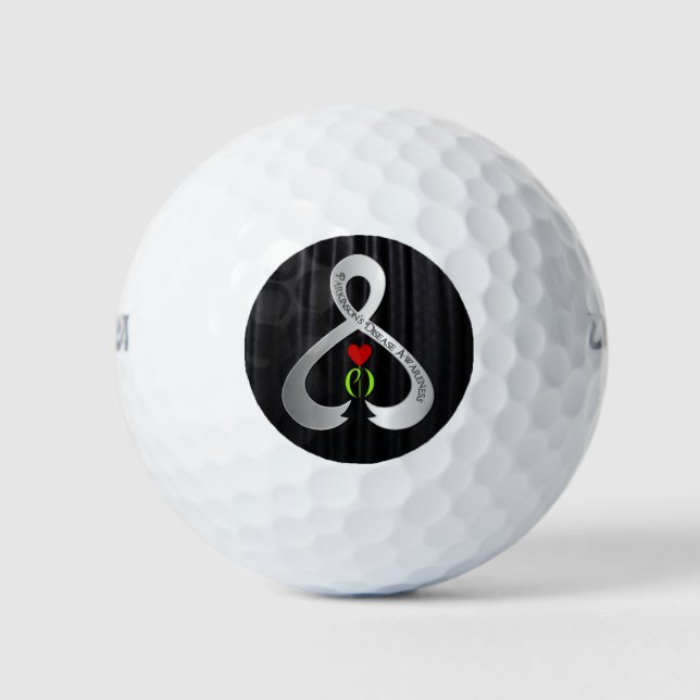 Balles De Golf Ruban de sensibilisation de Parkinson (Devant)