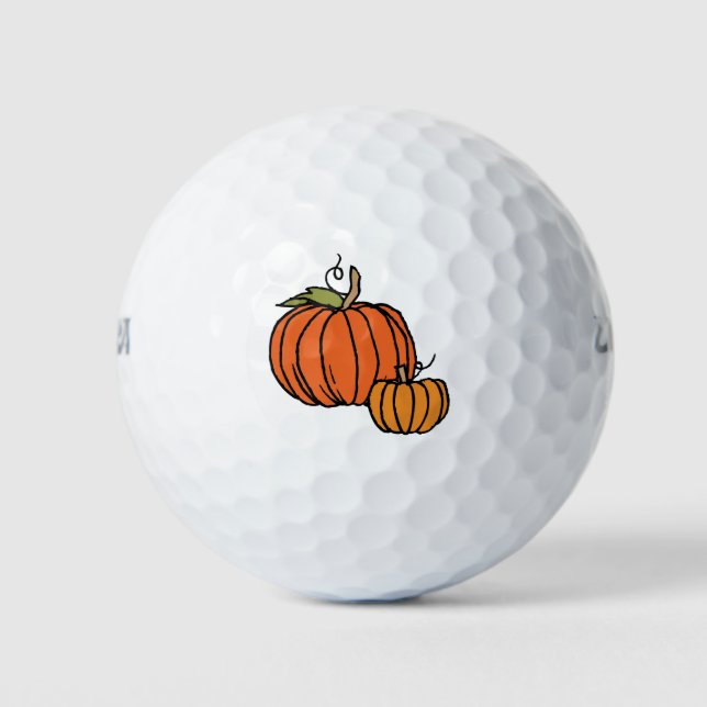 Balles De Golf Salles de golf Citrouilles de Thanksgiving (Devant)