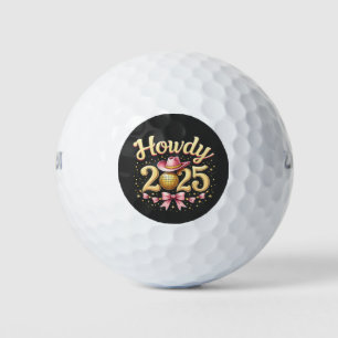Balles De Golf Salut 2025 Nouvel An Cowboy Western