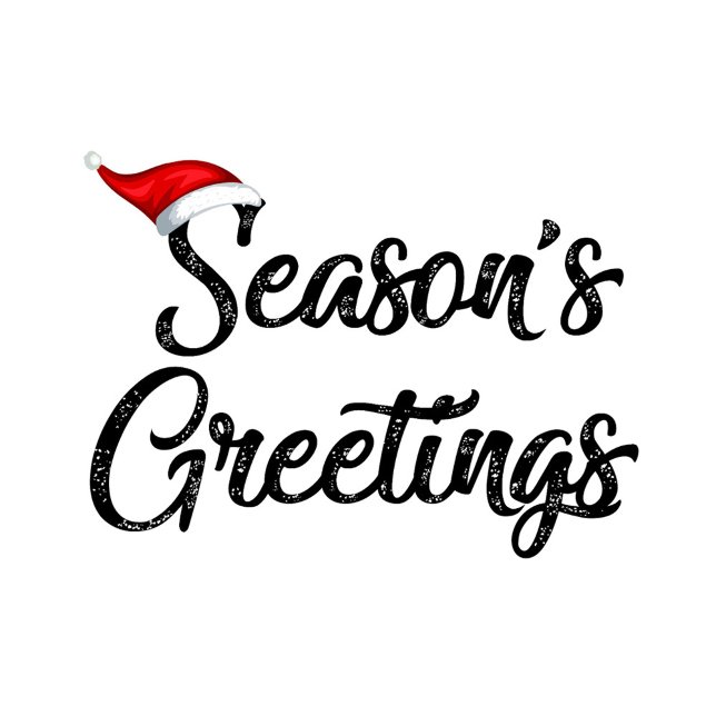 Balles De Golf Salutation saisonnière (The image features the text "Season's Greetings" in a stylized, handwritten-style font.)