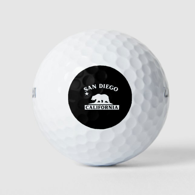 Balles De Golf San Diego Californie (Devant)