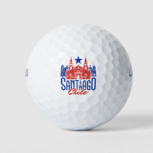 Balles De Golf Santiago Chili Souvenir chilien vacances voyage