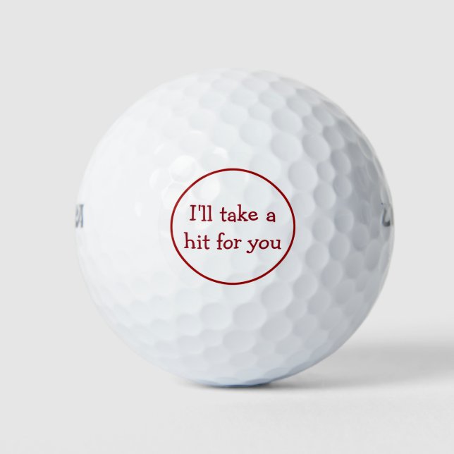 Balles de golf sarcastiques amusantes (Devant)