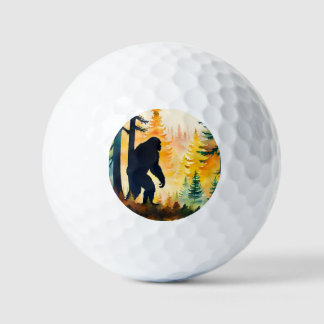 Balles De Golf Sasquatch Autumn Landscape Sunset