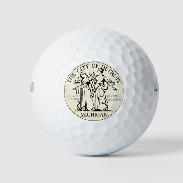 Balles De Golf Sceau de la ville de Detroit (Devant)