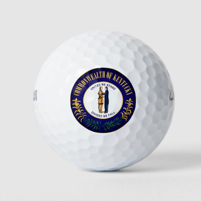 Balles De Golf Sceau d'État du Kentucky (Devant)