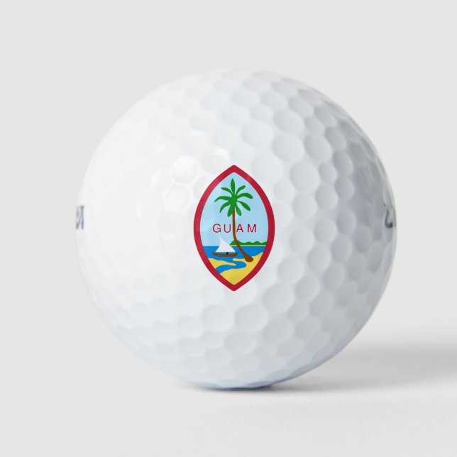 Balles De Golf Sceau du territoire de Guam (Devant)