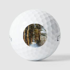 Balles De Golf Scène de neige de la forêt css gba