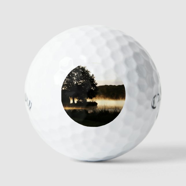 Balles De Golf Scène du lac Morning css gbcna (Recto)