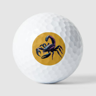 Balles De Golf Scorpion noir venimeux