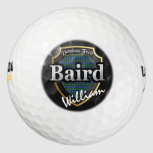 Balles De Golf Scottish Clan Baird Personnalisez votre nom