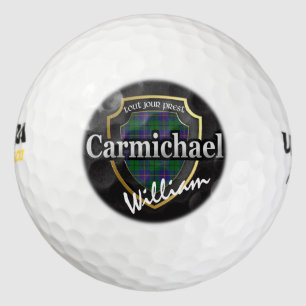 Balles De Golf Scottish Clan Carmichael Personnalisez Votre Nom