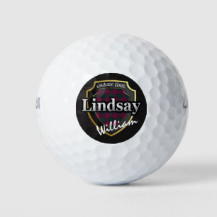 Balles De Golf Scottish Clan Lindsay Personnalisez votre nom