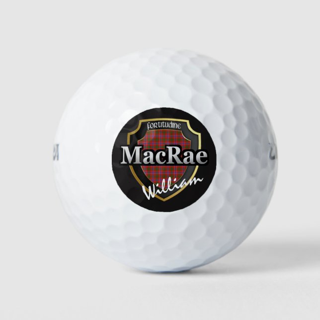 Balles De Golf Scottish Clan MacRae Personnalisez votre nom (Devant)