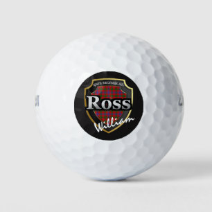 Balles De Golf Scottish Clan Ross Personnalisez votre nom