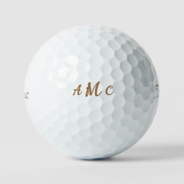 Balles De Golf Scripts d'or personnalisé Titleist Pro VI (Recto)