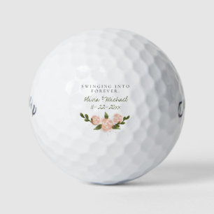 Balles De Golf 'Se balancer dans l'éternité' Noms et date personn