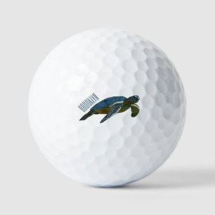 Balles De Golf Sea turtle cartoon