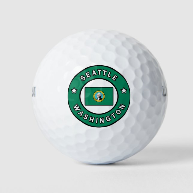 Balles De Golf Seattle Washington (Devant)