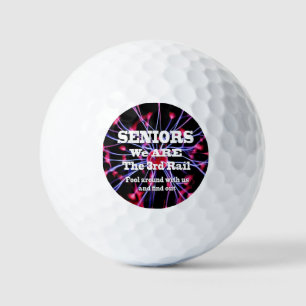 Balles De Golf Seniors Nous Sommes Le Troisième Rail