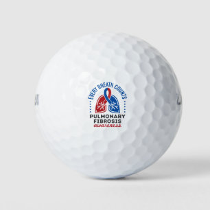 Balles De Golf Sensibilisation à la fibrose pulmonaire Chaque res