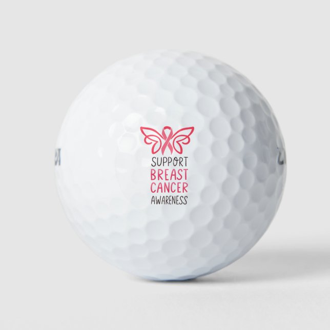 Balles De Golf Sensibilisation au cancer du sein (Devant)