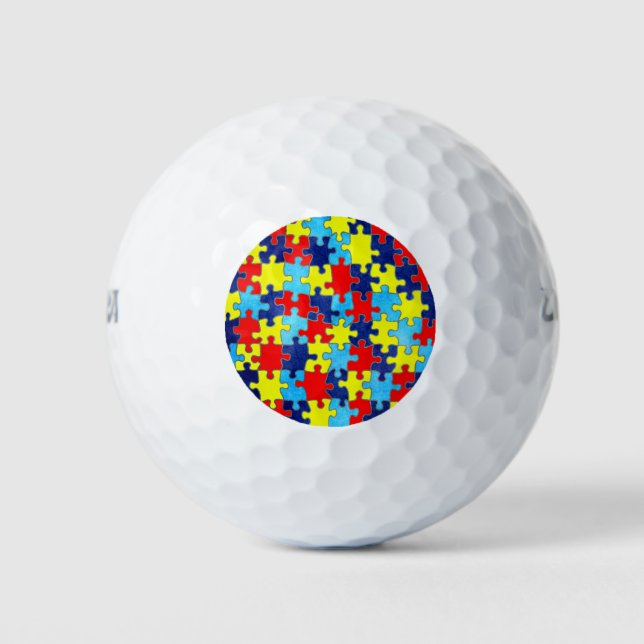 Balles De Golf Sensibilisation sur l'autisme-Puzzle par Shirley T (Devant)