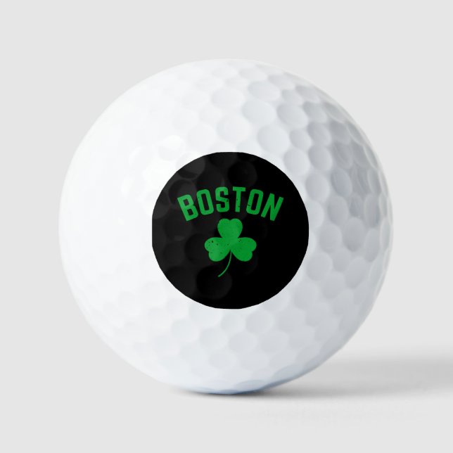 Balles De Golf Shamrock de Boston Green Lucky (Recto)