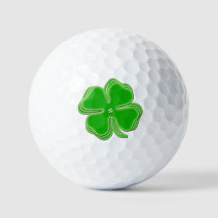 Balles De Golf Shamrocks de la Saint Patrick empilés