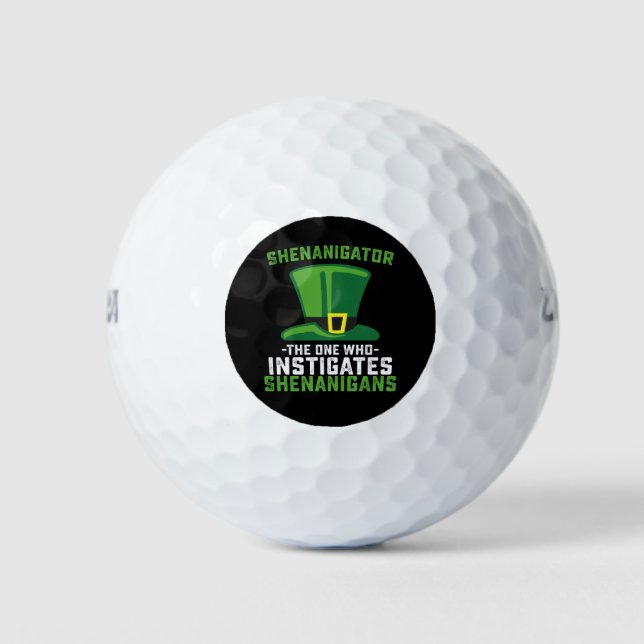 Balles De Golf Shenanigator Celui Qui Instine Les Shenanigans (Devant)