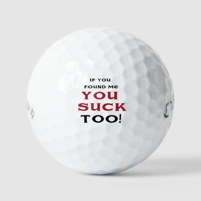 Balles De Golf Si tu m'as trouvé golf (Recto)