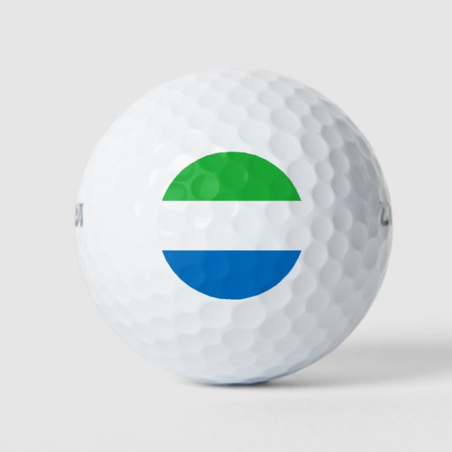 Balles De Golf Sierra Leone Flag (Devant)