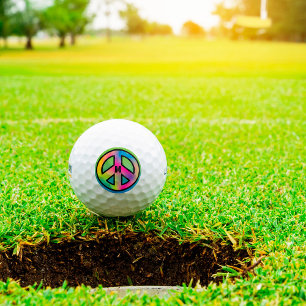 Balles De Golf Signature de paix initiale personnalisée