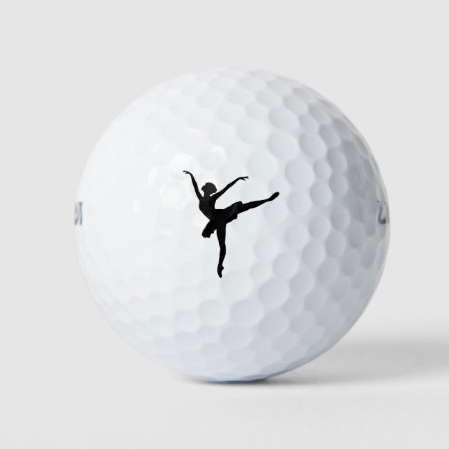 Balles De Golf Silhouette Ballerina gracieuse (Devant)